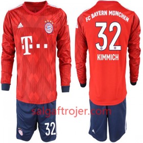 FC Bayern München Fodboldtrøjer Joshua Kimmich 32 Børn Hjemmebanesæt 2018/19 Langærmet